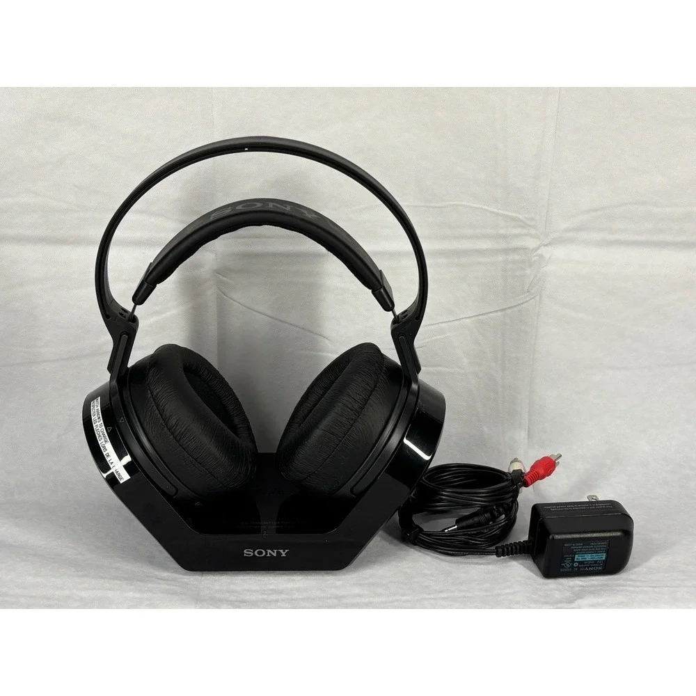 Sony MDR-RF970RK Headband RF Wireless Stereo Headphones and Transmitter Black